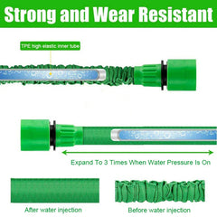 100 Feet Magic Expandable Garden Hose Pipe with Spray Nozzle – Flexible Retractable Water Hose for Garden Watering, Car Wash & Outdoor Use (30M)
