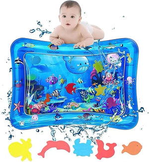 Ocean World Baby Water Play Mat | Inflatable Tummy Time Sensory Pad | Ages 3–48 Months | 50cm × 66cm