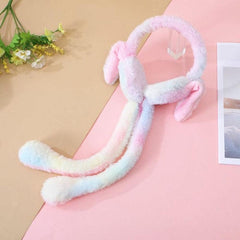 Plush Bunny Ear Headband | Soft Fluffy Long Ears | Pastel Colors | Kids & Women Fashion Accessory | Cosplay & Party