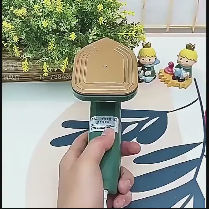 Mini Travel Iron for Clothes, Portable Mini Iron for Travel, Portable Mini Ironing Machine for Dry & Wet Ironing. (Green)