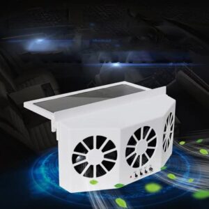 Rechargeable Solar Car Window Ventilation Cooler – Portable 360° Adjustable Fan