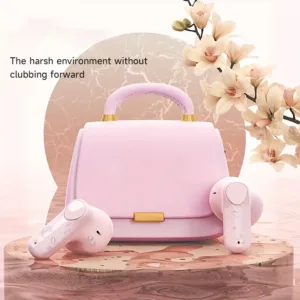 Fashion Girl Women Noise Cancelling Wireless Headset – MINISO SX-210 (White & Pink)