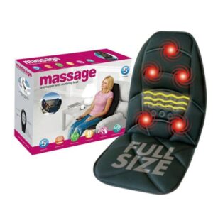 Full-Size Back & Neck Massage Seat Topper with Soothing Heat – For Car, Home & Office (SKU: WB-UA1411)