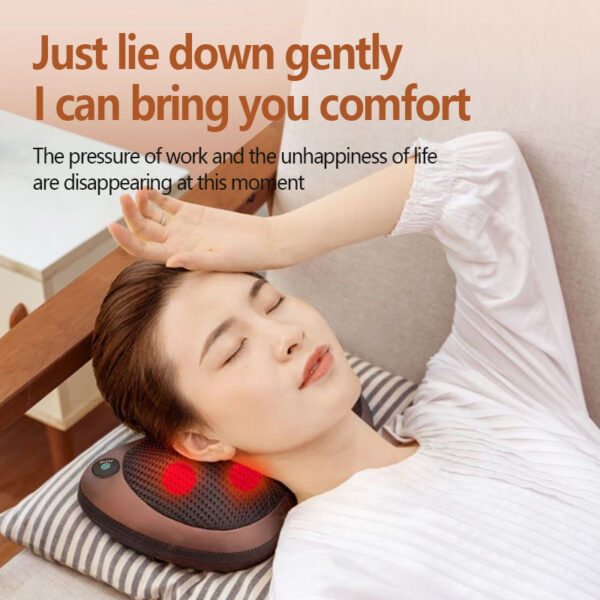 Massage Pillow for Neck and Shoulder – Deep Kneading & Heating Relief