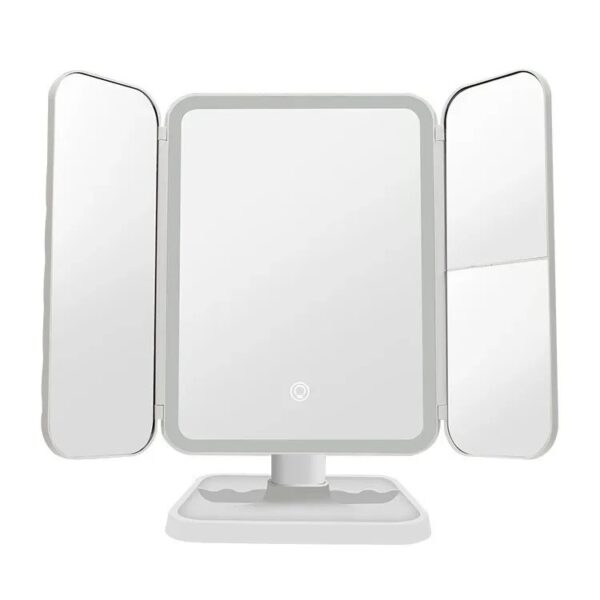 3 Folds Lighted Makeup Mirror