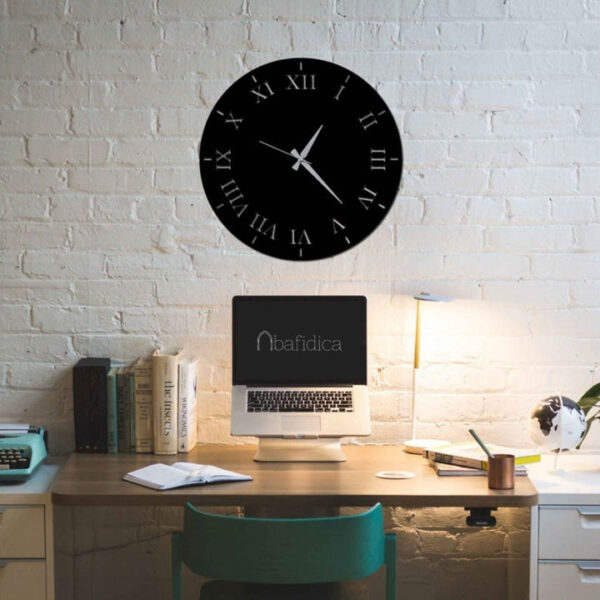 Roman Numbers 3D Wall Clock – Classic Elegance with Modern Depth