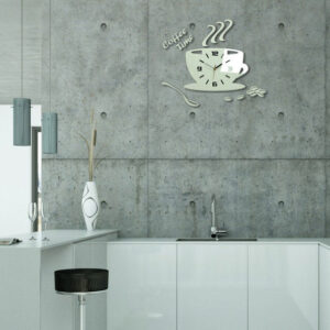 Coffee Time Acrylic Wall Clock 20 X 20 INCH