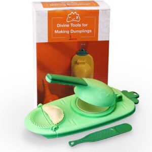 2 in-1 Manual Dumpling Maker Press, Dumpling Skin Maker Machine, Empanada Maker Press, Multifunctional DIY Manual Dumpling Press Mold Set