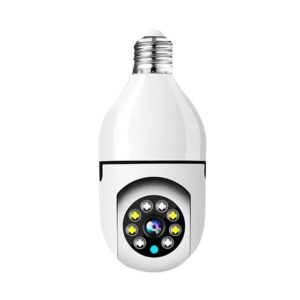 5G Bulb E27 Surveillance Camera – Full Color Night Vision & Automatic Human Tracking for Smart Security