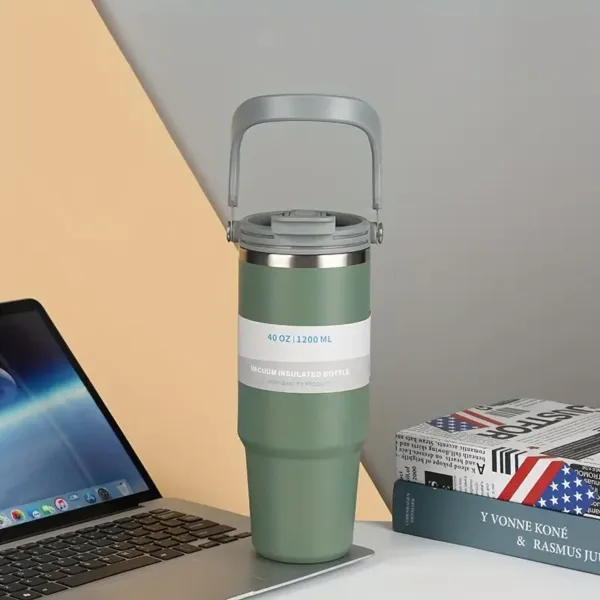 Tyeso Coffee Cup Thermos Bottle - Stainless Steel Double-Layer Insulation Travel Mug