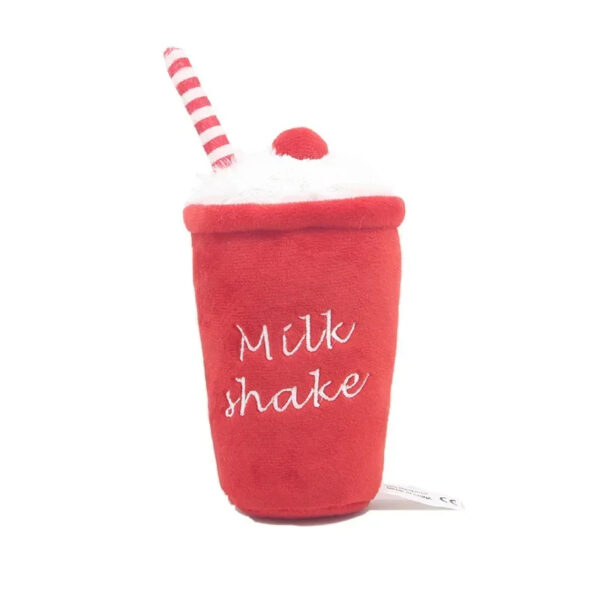 Supet Milkshake Cup Plush Toy - Fun Sounding Pet Dog Toy