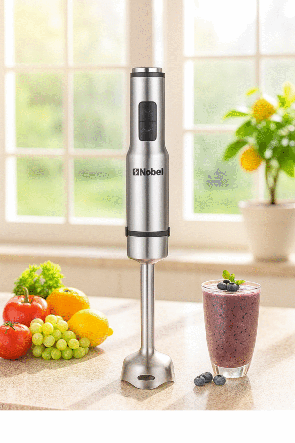 Nobel Hand Blender – Powerful 200W Stainless Steel Immersion Blender