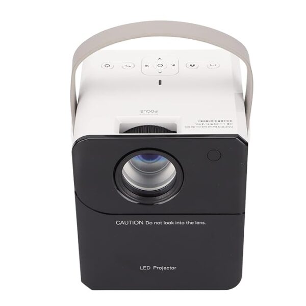 Portable Travel Projector | Wireless HD Mini Projector with Built-in Wi-Fi & Speakers