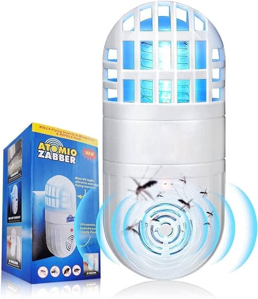 Electric LED Mosquito Killer Lamp - Indoor Bug Zapper with 6 UV LEDs & Silent Operation