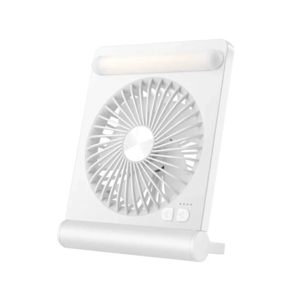 JR Light Fan | 3-in-1 Rechargeable Cooling Fan with Flashlight