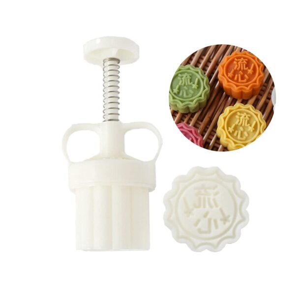 Floral Mooncake Mold Press – Multi-Design Baking Stamps