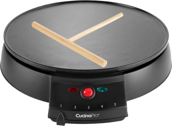 CucinaPro Electric Crepe Maker – 13-Inch Non-Stick Griddle