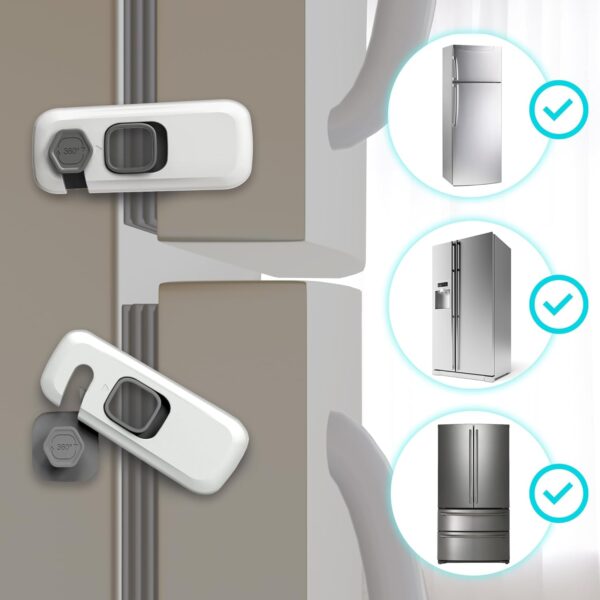 360° Rotating Child Safety Lock – No-Drill Cabinet Lock