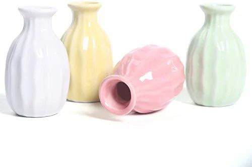 Little Buddies Bud Vase Set – 4-Piece Ceramic Mini Vases