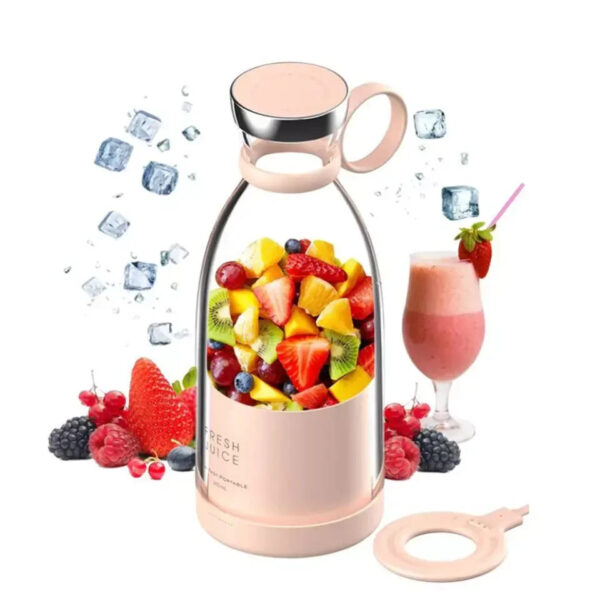 Portable Juicer Bottle – 350ml USB Rechargeable Personal Blender