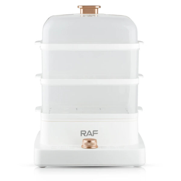 RAF Food Steamer – 3-Tier 12L Rapid Steam Cooker