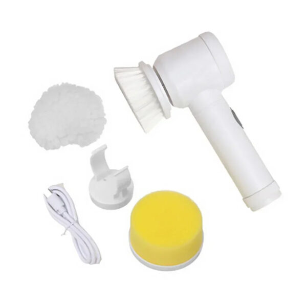 5-in-1 Electric Cleaning Brush – Multi-Surface Scrubber